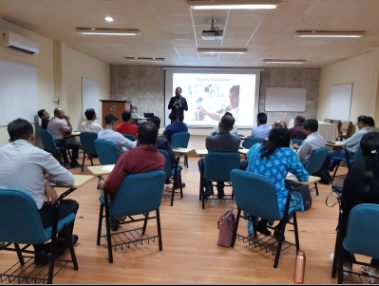 Participants engaged in the training session